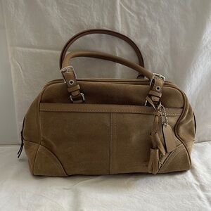 Coach Suede Purse - Tan